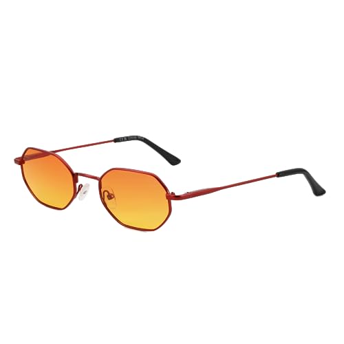 ZENOTTIC Gafas de sol polarizadas octogonales pequeñas para