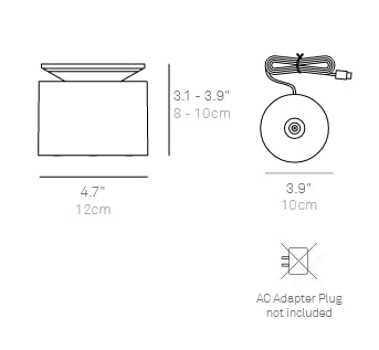 Zafferano, Lámpara push-up, lámpara de mesa inalámbrica reca
