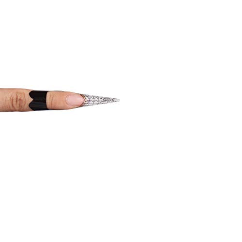 Yigo 100 unids/rollo de calcomanías de forma de uñas, guía d
