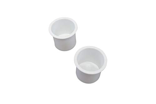 2 portavasos pequeños de plástico con bolsillo empotrado, in
