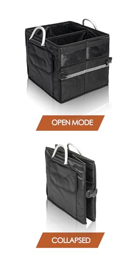 Organizador de maletero con tapa, pequeño, negro 28L, para S