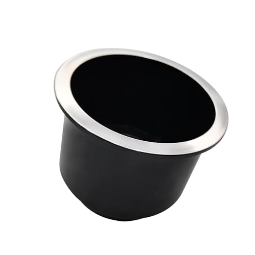 ISURE MARINE 4 portavasos de plástico universal cromado con