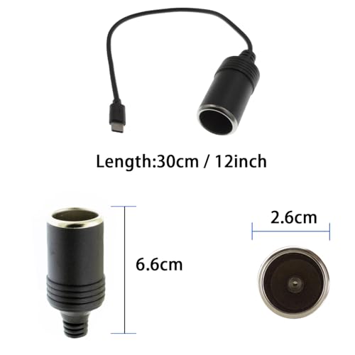 Adaptador de cargador de coche USB-C 12V 3A 36W - Carga rápi