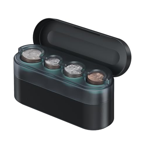 HALOBLK Soporte de monedas de mayor capacidad para organizad