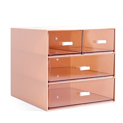 Organizador de maquillaje, organizador de escritorio con 4 c