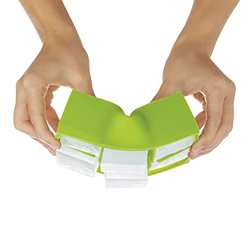 ZOKU Bandejas para cubitos de hielo jumbo, juego de 2, molde