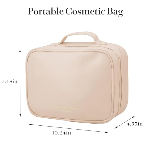 Bolsa de maquillaje de viaje de gran capacidad, organizador