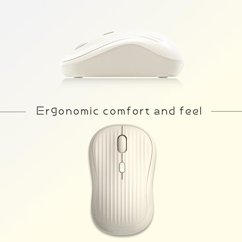 ONE-UP Ratón inalámbrico, 2.4G + Bluetooth, batería recargab