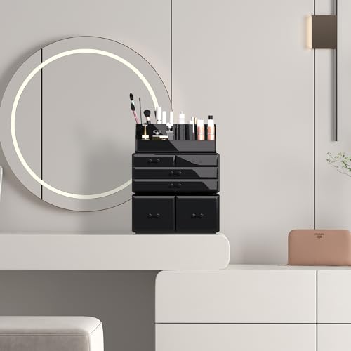 READAEER Organizador de maquillaje 3 piezas Estuche de almac