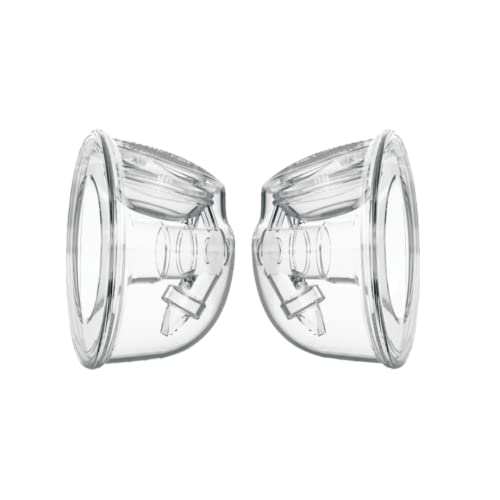 Zomee Dos tazas de silicona de colección manos libres, capac