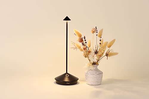 Zafferano Pina Pro - Lámpara de mesa LED inalámbrica (alumin