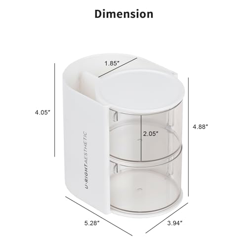 FABROK Organizador de accesorios transparentes para el cabel