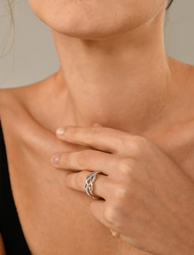 YL Anillos de nudo celta de plata de ley 925, anillo de nudo
