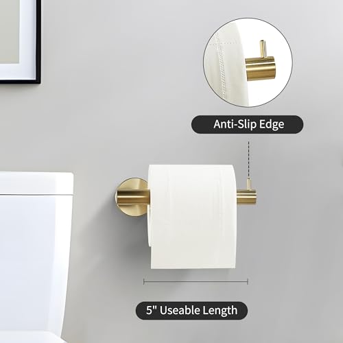 WINCASE Toallero dorado para papel higiénico, juego de acces