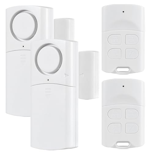 Alarma de puerta con control remoto, alarmas inalámbricas de