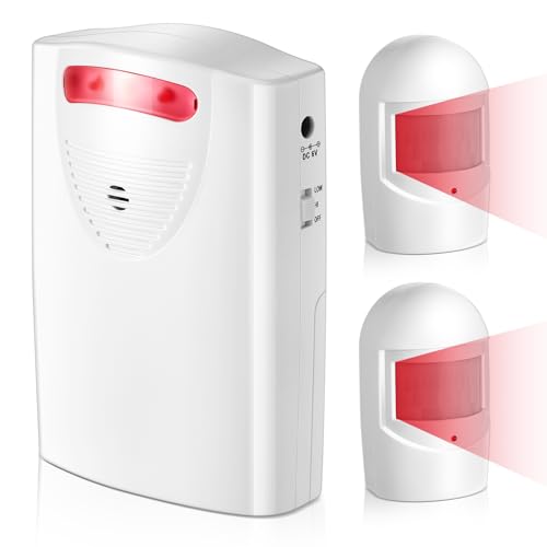 Qualirey Alarma de entrada inalámbrica con sensor de movimie
