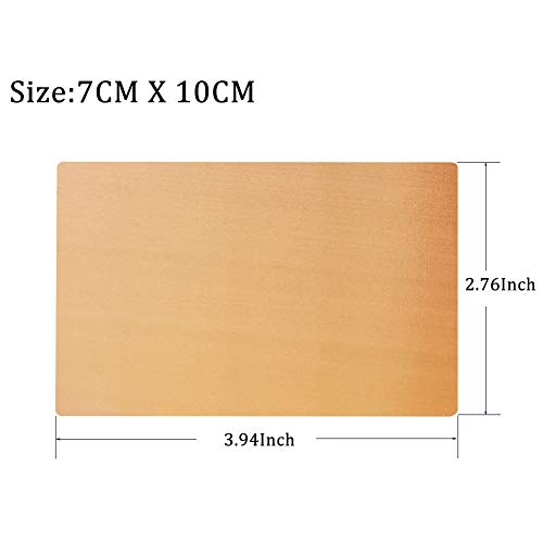 YUNGUI 15 piezas FR4 cobre revestido en blanco PCB, 3.937 x