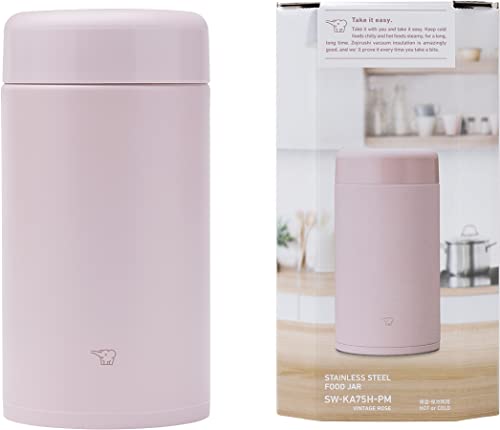 Zojirushi SW-KA75H - Tarro de almuerzo de acero inoxidable,