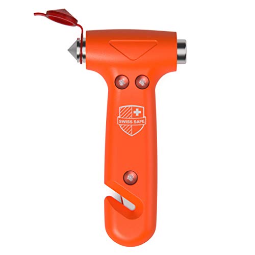 Swiss Safe - Martillo de emergencia 5 en 1 para coche