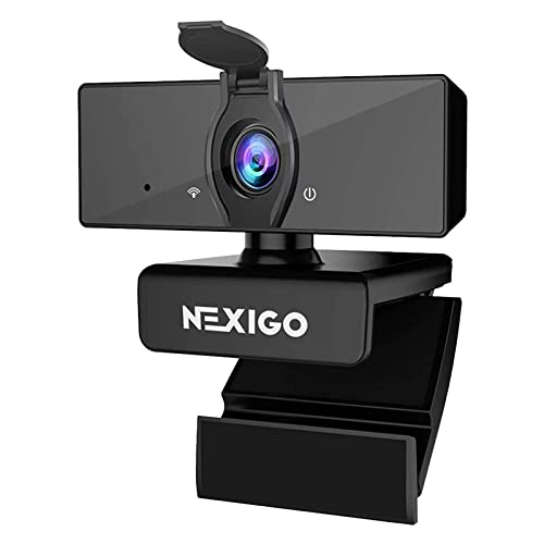 NexiGo Cámara web de negocios N660 1080P, micrófono dual y c