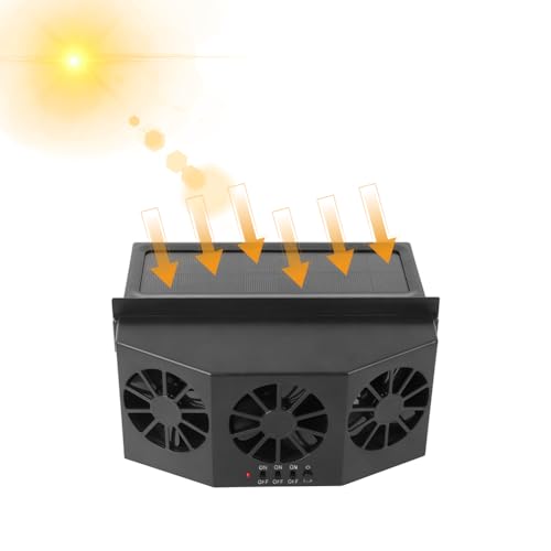 Ventilador de coche de energía solar, ventiladores de ventan