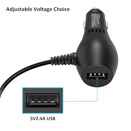 Powseed 34W 3V 4.5V 5V 6V 7.5V 9V 12V DC Cargador de coche c
