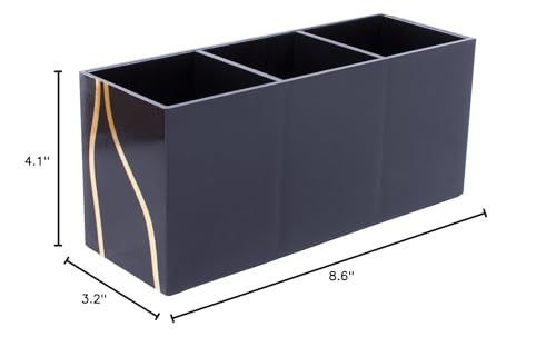 Super Z Outlet Organizador de maquillaje cosmético negro par