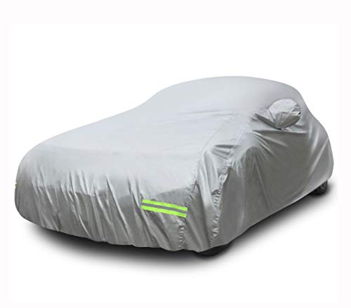 Mockins - Funda para automóvil de poliéster plateado 190T, p