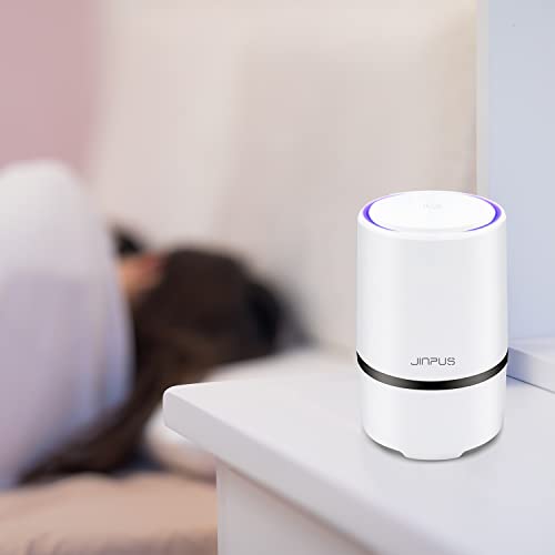 JINPUS Purificador de aire pequeño portátil para dormitorio