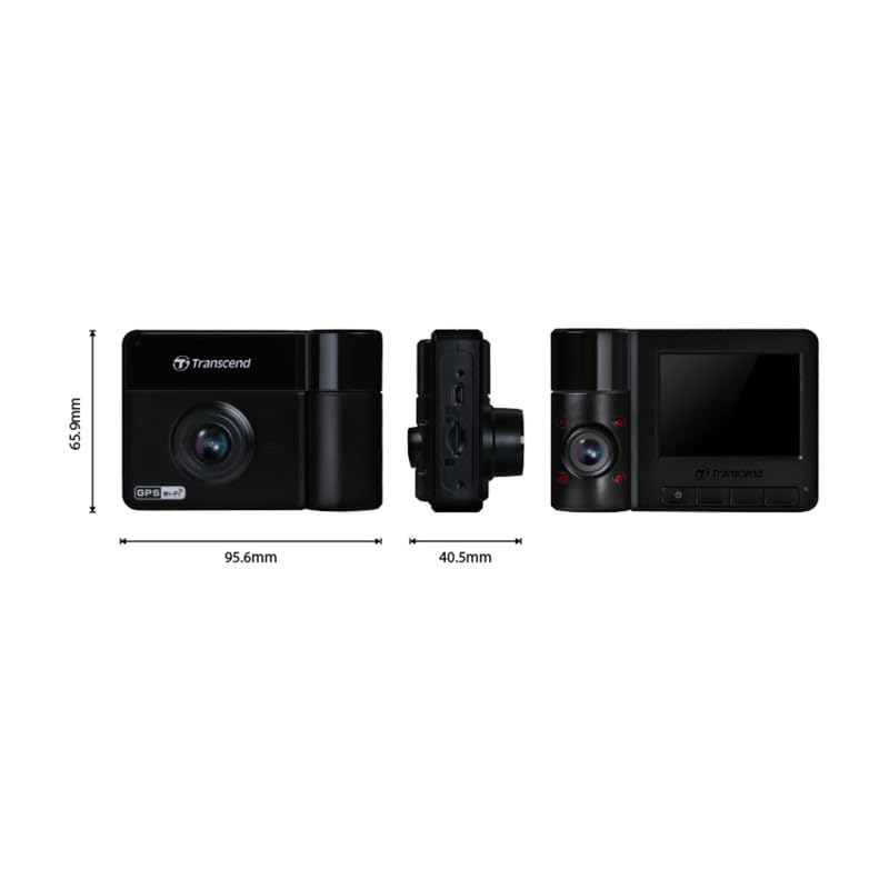 Transcend 64 GB, doble cámara de tablero 2K+1080P delantera