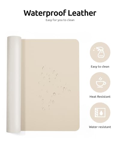 YSAGi Protector de cuero para escritorio, alfombrilla de esc