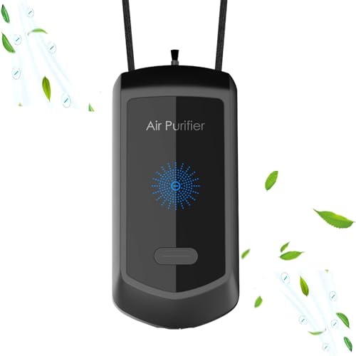 Ión negativo portátil, collar purificador de aire personal,