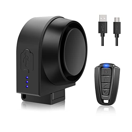 Alarma de bicicleta con carga USB remota 115dB vibración ant