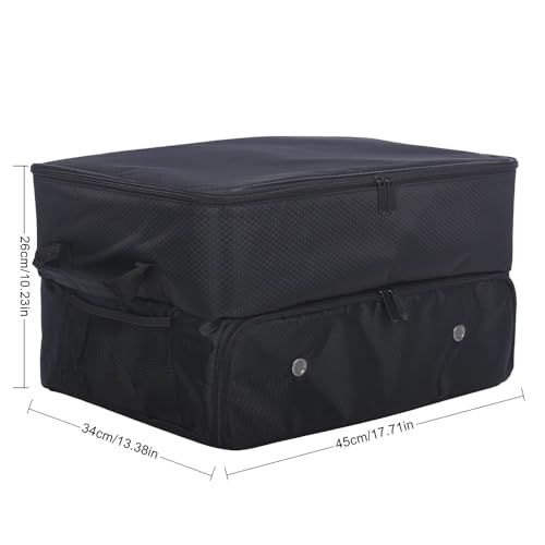 2 Layer Golf Trunk Organizer, Waterproof Car Golf Locker wit