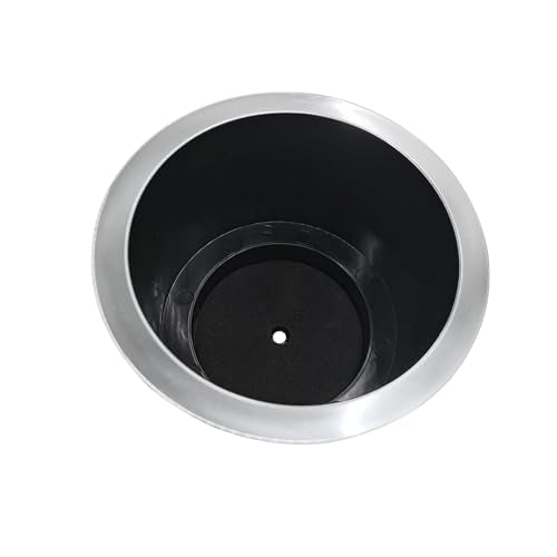 ISURE MARINE 4 portavasos de plástico universal cromado con
