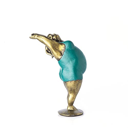 Yoga Fat Lady - Figura de mujer Tadasana o montaña de 7 pulg