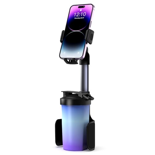 Soporte de teléfono 2 en 1 ajustable para automóvil, soporte