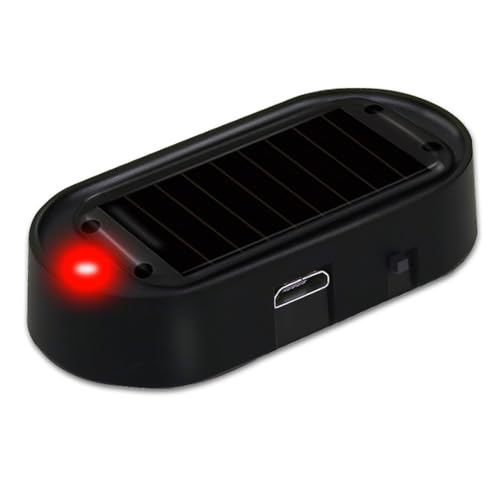 Shudyear Alarma simulada de energía solar para automóvil, lu