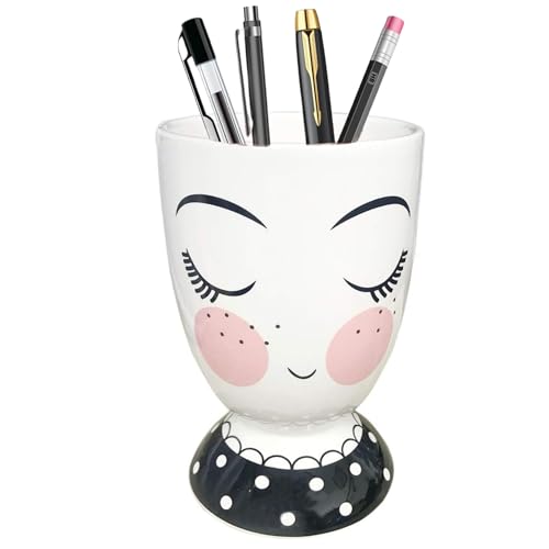 Soporte decorativo para brochas de maquillaje, soporte de ce