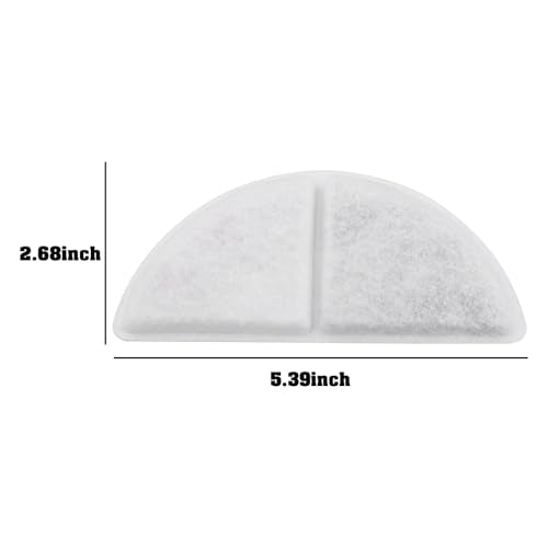 4 Pieces Semi-Circular Water Fountain Filter Cat Filter Repl