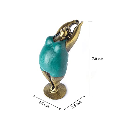 Yoga Fat Lady - Figura de mujer Tadasana o montaña de 7 pulg