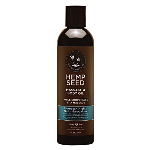 Aceite corporal y de masaje de semillas de cáñamo, 8 onzas l