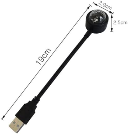 Luz de estrella de techo para coche, USB techo de coche RGB