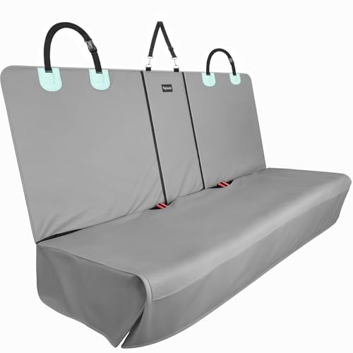 Funda de asiento de automóvil para perro con piel sintética,