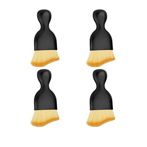 Paquete de 4 cepillos suaves para limpieza interior de autom
