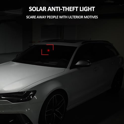 Shudyear Alarma simulada de energía solar para automóvil, lu