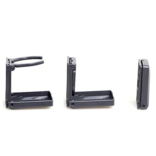 2 soportes plegables ajustables para bebidas con tornillos y