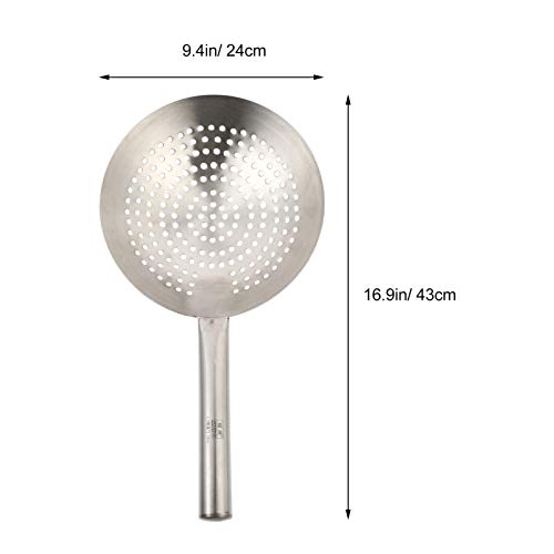 YARDWE Cuchara de acero inoxidable con ranura para colador d