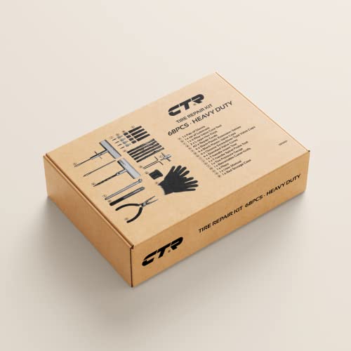 CTR Kit de tapones de neumáticos de alta resistencia, kit de