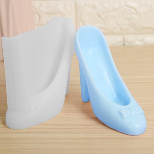 Molde de silicona para zapatos de tacón alto, chocolate, vel